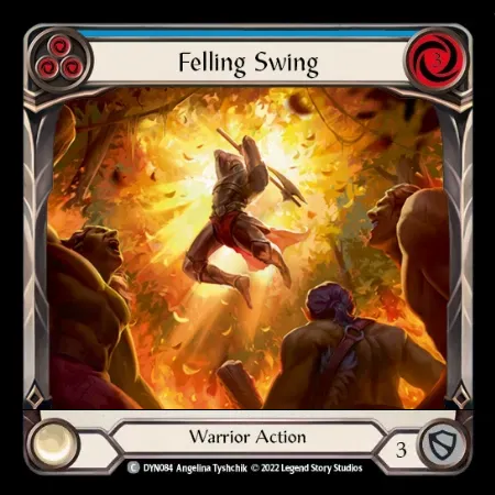 切り倒す一振り