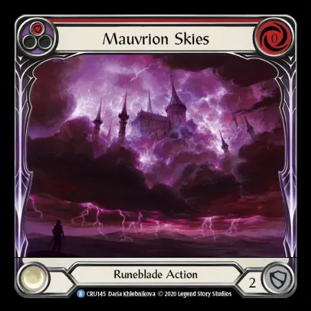 紅紫に染まる天空