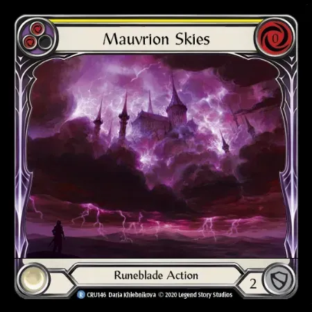 紅紫に染まる天空