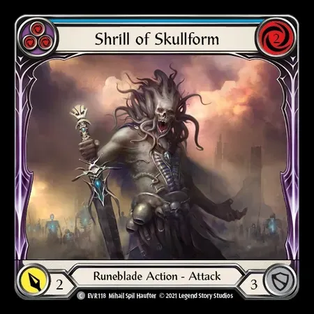 骸骨姿の金切声