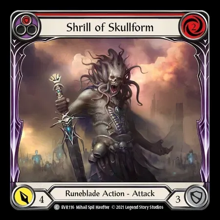 骸骨姿の金切声