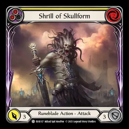 骸骨姿の金切声