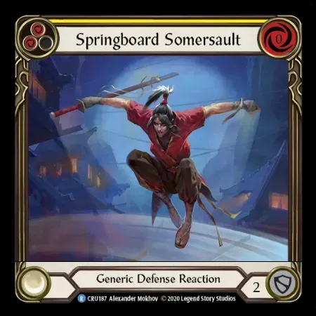 跳び板での宙返り