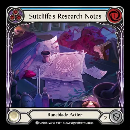 Sutcliffe's Research Notes